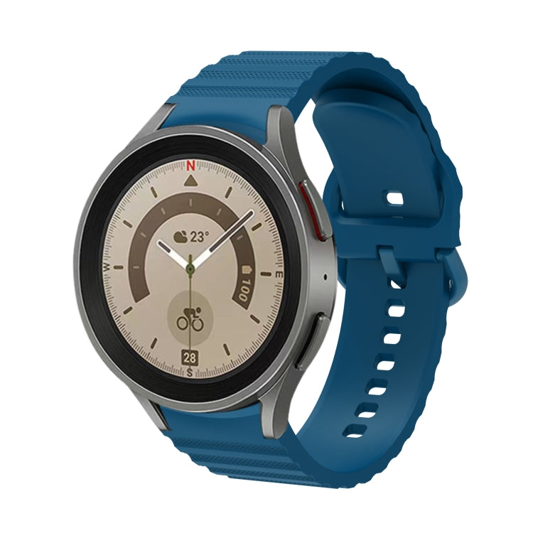 Dây đồng hồ silicone khóa màu trơn chấm sóng, dành cho Samsung Galaxy Watch 5 / 5 Pro, dành cho Samsung Galaxy Watch 4