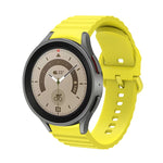 Dây đồng hồ silicone khóa màu trơn chấm sóng, dành cho Samsung Galaxy Watch 5 / 5 Pro, dành cho Samsung Galaxy Watch 4