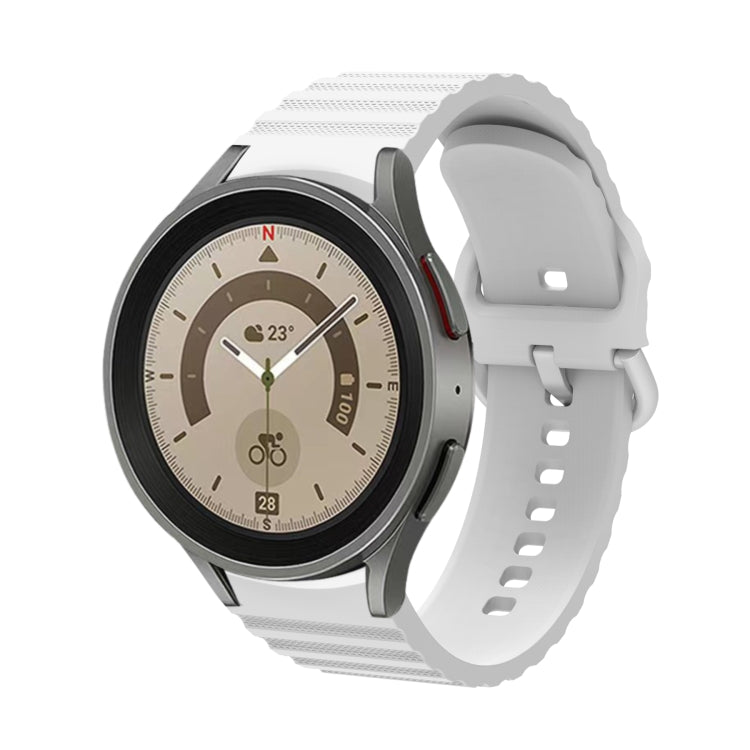 Dây đồng hồ silicone khóa màu trơn chấm sóng, dành cho Samsung Galaxy Watch 5 / 5 Pro, dành cho Samsung Galaxy Watch 4