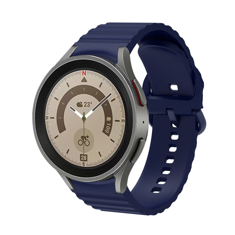 Dây đồng hồ silicone khóa màu trơn chấm sóng, dành cho Samsung Galaxy Watch 5 / 5 Pro, dành cho Samsung Galaxy Watch 4