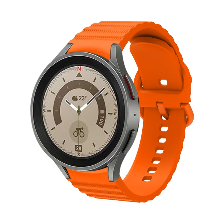 Dây đồng hồ silicone khóa màu trơn chấm sóng, dành cho Samsung Galaxy Watch 5 / 5 Pro, dành cho Samsung Galaxy Watch 4