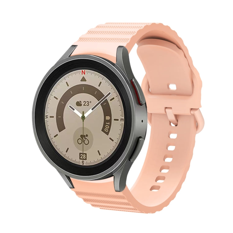 Dây đồng hồ silicone khóa màu trơn chấm sóng, dành cho Samsung Galaxy Watch 5 / 5 Pro, dành cho Samsung Galaxy Watch 4