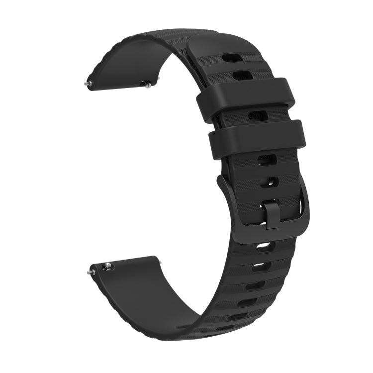 22mm Wavy Dotted Solid-Color Silicone Watch Band, For Amazfit GTR 2, For Amazfit 3 Stratos, For Amazfit GTR 47mm