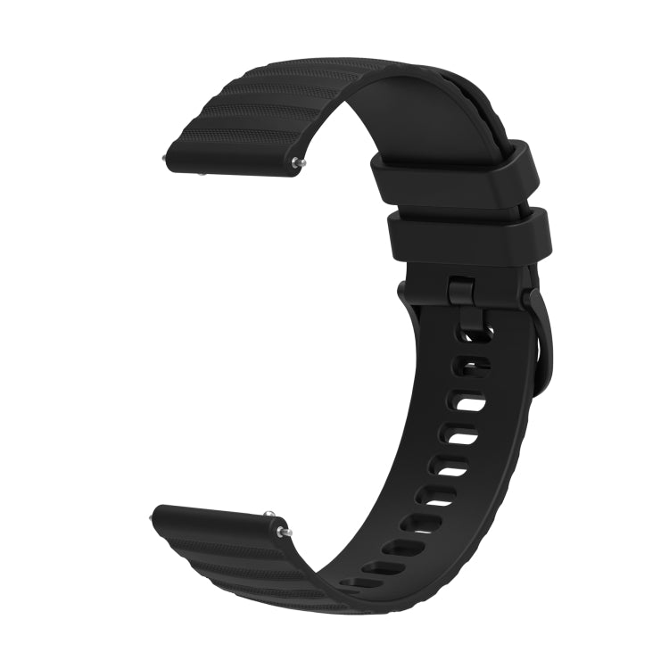 22mm Wavy Dotted Solid-Color Silicone Watch Band, For Amazfit GTR 2, For Amazfit 3 Stratos, For Amazfit GTR 47mm