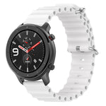Ocean Style Solid Color Silicone Watch Band, For Amazfit GTR 4 22mm, For Amazfit GTS 4 Mini 20mm