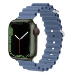 Dây đồng hồ silicone đầu kim loại Ocean, Dành cho Apple Watch Ultra 49mm / Series 8&7 45mm, Dành cho Apple Watch Series 8&7 41mm / SE 2&6&SE&5&4 40mm / 3&2&1 38mm