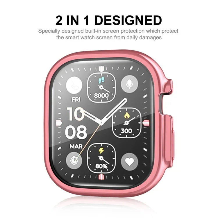 Ốp lưng TPU mềm mạ điện phủ toàn bộ ENKAY cho Apple Watch Ultra 3 / 2 / 1 49mm kèm miếng dán màn hình