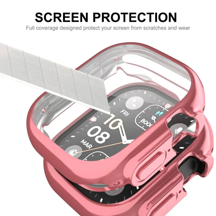 Ốp lưng TPU mềm mạ điện phủ toàn bộ ENKAY cho Apple Watch Ultra 3 / 2 / 1 49mm kèm miếng dán màn hình