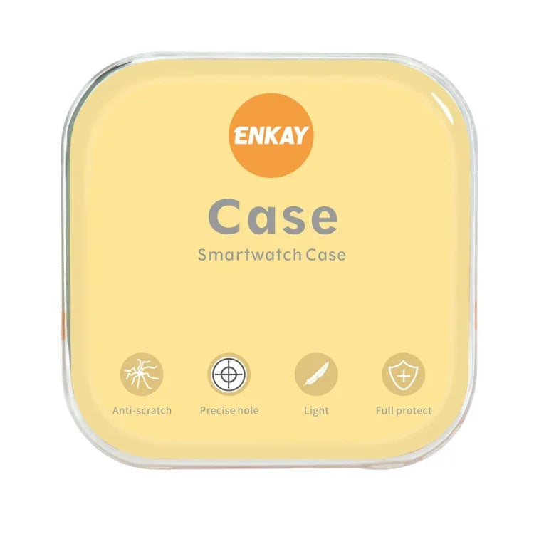 Ốp lưng TPU mềm mạ điện phủ toàn bộ ENKAY cho Apple Watch Ultra 3 / 2 / 1 49mm kèm miếng dán màn hình