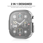 Ốp Lưng TPU Mềm Trong Suốt Bao Phủ Toàn Bộ ENKAY kèm Miếng Dán Màn Hình cho Apple Watch Ultra / Ultra 2 49mm