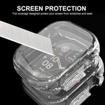 Ốp Lưng TPU Mềm Trong Suốt Bao Phủ Toàn Bộ ENKAY kèm Miếng Dán Màn Hình cho Apple Watch Ultra / Ultra 2 49mm