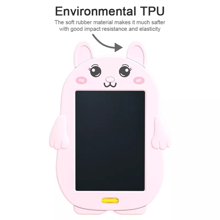 HYD-8511 Cartoon KIds LCD ABS Graffiti Drawing Colorful Hands Writing Board, Rabbit
