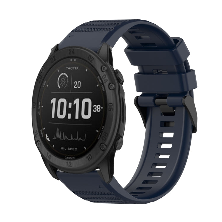 26mm Horizontal Texture Silicone Watch Band with Removal Tool, For Garmin Fenix 7X, For Garmin Fenix 7X Solar, For Garmin Tactix Delta, For Garmin Enduro, For Garmin Fenix 6X, For Garmin Fenix 6X Pro