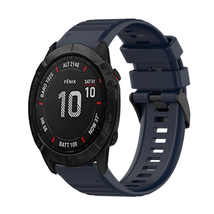 26mm Horizontal Texture Silicone Watch Band with Removal Tool, For Garmin Fenix 7X, For Garmin Fenix 7X Solar, For Garmin Tactix Delta, For Garmin Enduro, For Garmin Fenix 6X, For Garmin Fenix 6X Pro