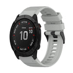 26mm Horizontal Texture Silicone Watch Band with Removal Tool, For Garmin Fenix 7X, For Garmin Fenix 7X Solar, For Garmin Tactix Delta, For Garmin Enduro, For Garmin Fenix 6X, For Garmin Fenix 6X Pro