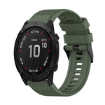 26mm Horizontal Texture Silicone Watch Band with Removal Tool, For Garmin Fenix 6X Sapphire, For Garmin Fenix 5X Sapphire, For Garmin Fenix 5X Plus, For Garmin Fenix 3, For Garmin Fenix 3 HR, For Garmin Fenix 3 Sapphire