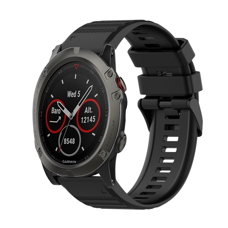 26mm Horizontal Texture Silicone Watch Band with Removal Tool, For Garmin Fenix 6X Sapphire, For Garmin Fenix 5X Sapphire, For Garmin Fenix 5X Plus, For Garmin Fenix 3, For Garmin Fenix 3 HR, For Garmin Fenix 3 Sapphire