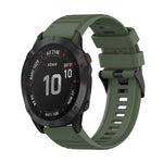 22mm Horizontal Texture Silicone Watch Band with Removal Tool, For Garmin Fenix 7, For Garmin Fenix 7 Solar, For Garmin Fenix 7 Sapphire Solar, For Garmin Epix Gen 2, For Garmin Approach S62, For Garmin Fenix 6 GPS