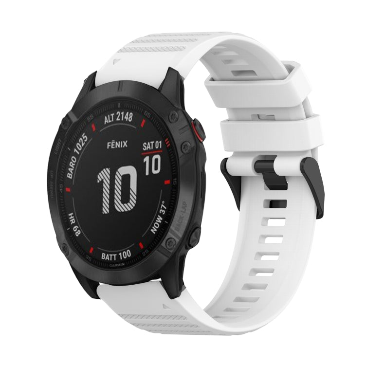 22mm Horizontal Texture Silicone Watch Band with Removal Tool, For Garmin Fenix 6 Pro GPS, For Garmin Fenix 6 Sapphire GPS, For Garmin Fenix 5, For Garmin Fenix 5 Plus, For Garmin Quatix 5, For Garmin Quatix 5 Sapphire