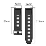 22mm Horizontal Texture Silicone Watch Band with Removal Tool, For Garmin Fenix 6 Pro GPS, For Garmin Fenix 6 Sapphire GPS, For Garmin Fenix 5, For Garmin Fenix 5 Plus, For Garmin Quatix 5, For Garmin Quatix 5 Sapphire