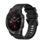 22mm Horizontal Texture Silicone Watch Band with Removal Tool, For Garmin Fenix 6 Pro GPS, For Garmin Fenix 6 Sapphire GPS, For Garmin Fenix 5, For Garmin Fenix 5 Plus, For Garmin Quatix 5, For Garmin Quatix 5 Sapphire