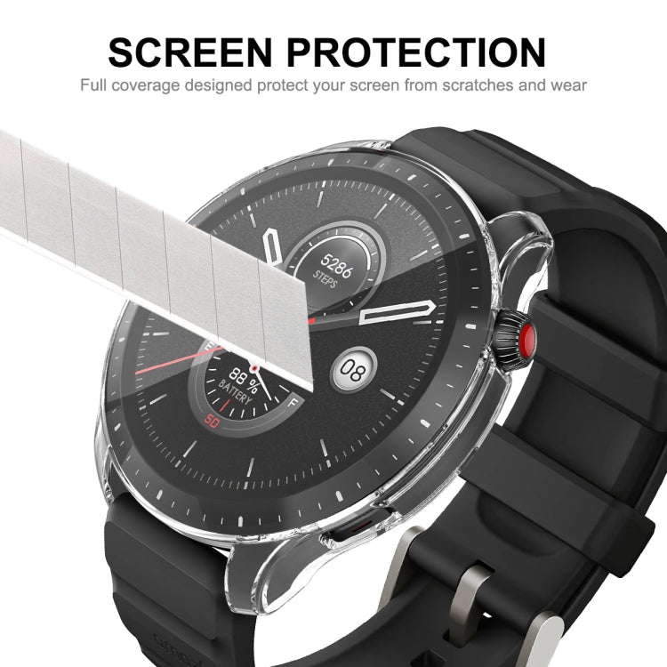 For Amazfit GTR 4 ENKAY Hat-Prince Transparent TPU Case with Screen Film