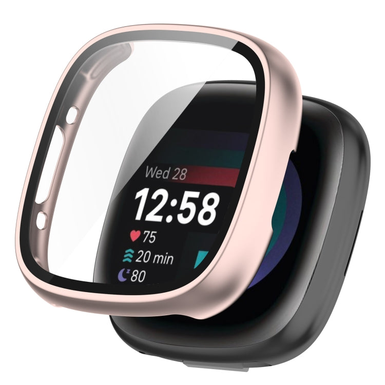 PC+ Toughened Film Integrated Protective Case, For Fitbit Versa 4, For  Fitbit Sense 2