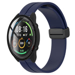 22mm Solid Color Magnetic Clasp Silicone Watch Band, For Xiaomi MI Watch Color
