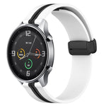 22mm Folding Magnetic Clasp Silicone Watch Band, For Xiaomi MI Watch Color
