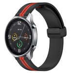 22mm Folding Magnetic Clasp Silicone Watch Band, For Xiaomi MI Watch Color