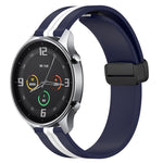 22mm Folding Magnetic Clasp Silicone Watch Band, For Xiaomi MI Watch Color