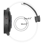 22mm Folding Magnetic Clasp Silicone Watch Band, For Xiaomi MI Watch Color