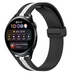 22mm Folding Magnetic Clasp Silicone Watch Band, For Huawei Watch GT3 Pro 46mm, For Huawei Watch GT3 46mm, For Huawei Watch GT Runner, For Huawei Watch 3