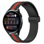 22mm Folding Magnetic Clasp Silicone Watch Band, For Huawei Watch GT3 Pro 46mm, For Huawei Watch GT3 46mm, For Huawei Watch GT Runner, For Huawei Watch 3