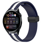 22mm Folding Magnetic Clasp Silicone Watch Band, For Huawei Watch GT3 Pro 46mm, For Huawei Watch GT3 46mm, For Huawei Watch GT Runner, For Huawei Watch 3