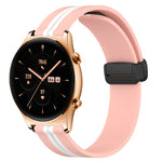 22mm Folding Magnetic Clasp Silicone Watch Band, For Honor Watch GS 3, For Honor Watch GS Pro, For Honor Magic Watch 2 46mm, For Honor Watch Dream