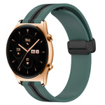 22mm Folding Magnetic Clasp Silicone Watch Band, For Honor Watch GS 3, For Honor Watch GS Pro, For Honor Magic Watch 2 46mm, For Honor Watch Dream