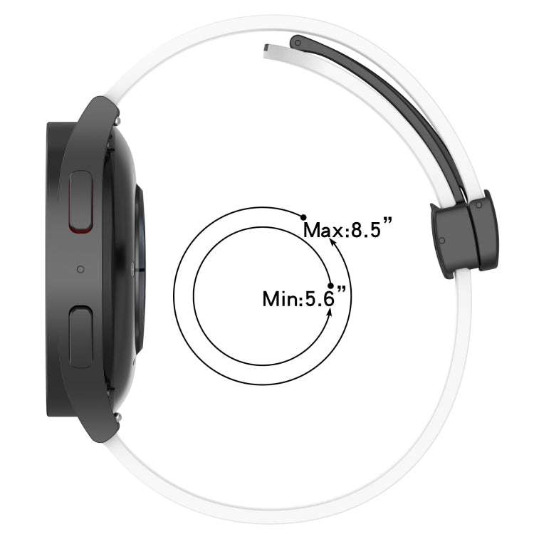 22mm Folding Magnetic Clasp Silicone Watch Band, For Honor Watch GS 3, For Honor Watch GS Pro, For Honor Magic Watch 2 46mm, For Honor Watch Dream