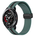 22mm Folding Magnetic Clasp Silicone Watch Band, For Honor Watch GS 3, For Honor Watch GS Pro, For Honor Magic Watch 2 46mm, For Honor Watch Dream