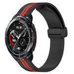 22mm Folding Magnetic Clasp Silicone Watch Band, For Honor Watch GS 3, For Honor Watch GS Pro, For Honor Magic Watch 2 46mm, For Honor Watch Dream