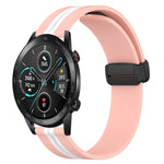 22mm Folding Magnetic Clasp Silicone Watch Band, For Honor Watch GS 3, For Honor Watch GS Pro, For Honor Magic Watch 2 46mm, For Honor Watch Dream