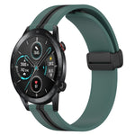 22mm Folding Magnetic Clasp Silicone Watch Band, For Honor Watch GS 3, For Honor Watch GS Pro, For Honor Magic Watch 2 46mm, For Honor Watch Dream