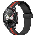 22mm Folding Magnetic Clasp Silicone Watch Band, For Honor Watch GS 3, For Honor Watch GS Pro, For Honor Magic Watch 2 46mm, For Honor Watch Dream