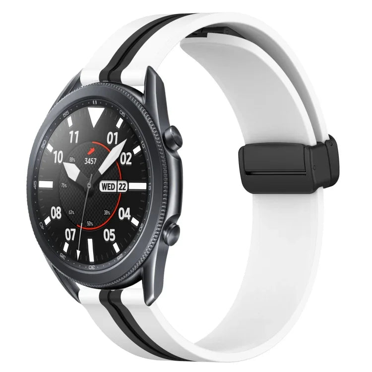 Dây đồng hồ silicone khóa nam châm gập 22mm, cho Samsung Galaxy Watch3 45mm, cho Samsung Galaxy Watch 46mm, cho Samsung Gear S3 Classic, cho Samsung Gear S3 Frontier
