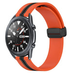 Dây đồng hồ silicone khóa nam châm gập 22mm, cho Samsung Galaxy Watch3 45mm, cho Samsung Galaxy Watch 46mm, cho Samsung Gear S3 Classic, cho Samsung Gear S3 Frontier