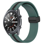 Dây đồng hồ silicone khóa nam châm gập 22mm, cho Samsung Galaxy Watch3 45mm, cho Samsung Galaxy Watch 46mm, cho Samsung Gear S3 Classic, cho Samsung Gear S3 Frontier