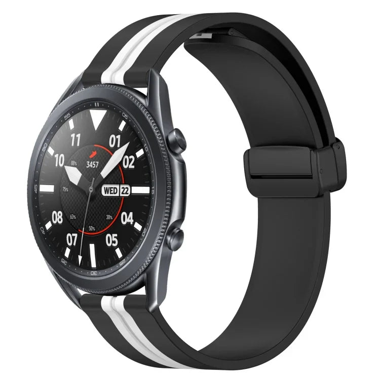 Dây đồng hồ silicone khóa nam châm gập 22mm, cho Samsung Galaxy Watch3 45mm, cho Samsung Galaxy Watch 46mm, cho Samsung Gear S3 Classic, cho Samsung Gear S3 Frontier