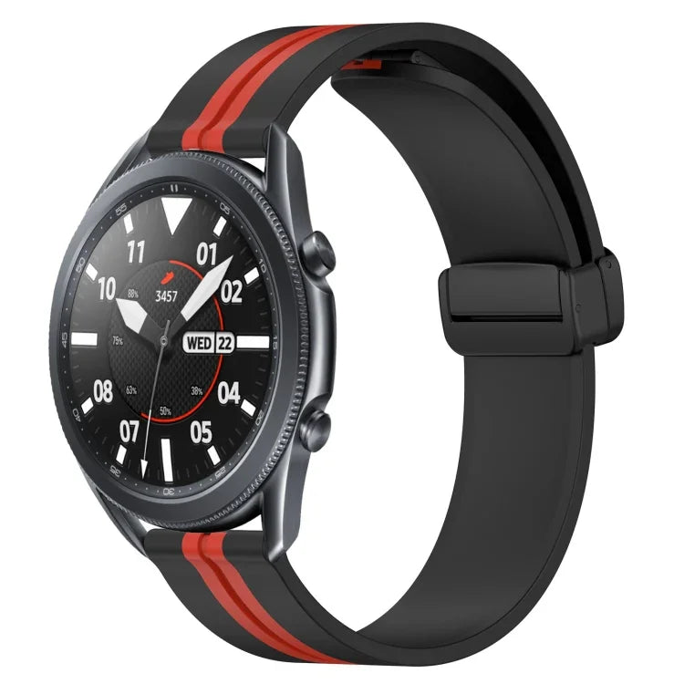 Dây đồng hồ silicone khóa nam châm gập 22mm, cho Samsung Galaxy Watch3 45mm, cho Samsung Galaxy Watch 46mm, cho Samsung Gear S3 Classic, cho Samsung Gear S3 Frontier