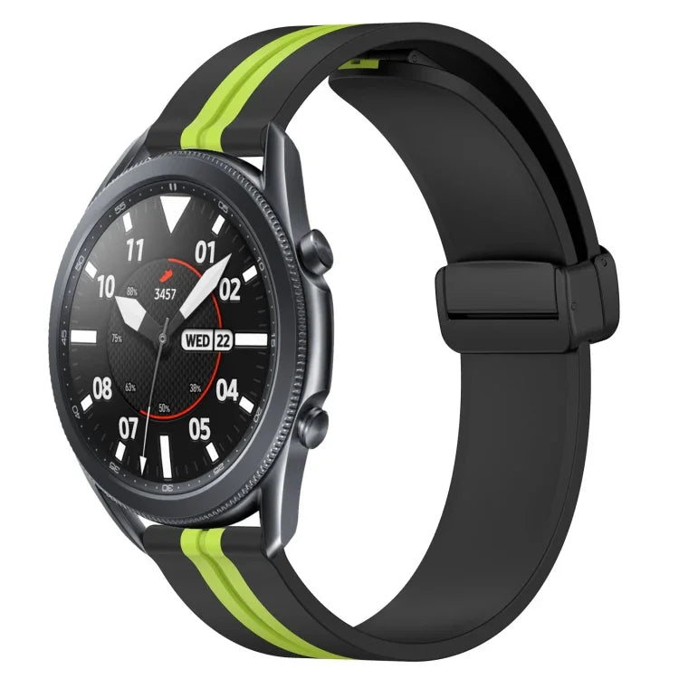 Dây đồng hồ silicone khóa nam châm gập 22mm, cho Samsung Galaxy Watch3 45mm, cho Samsung Galaxy Watch 46mm, cho Samsung Gear S3 Classic, cho Samsung Gear S3 Frontier