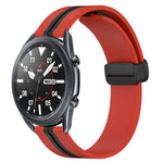 Dây đồng hồ silicone khóa nam châm gập 22mm, cho Samsung Galaxy Watch3 45mm, cho Samsung Galaxy Watch 46mm, cho Samsung Gear S3 Classic, cho Samsung Gear S3 Frontier